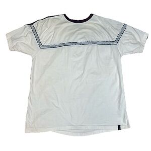 Vintage Y2K Z by Zubaz White Athletic Tee Contrast Stitch Size L